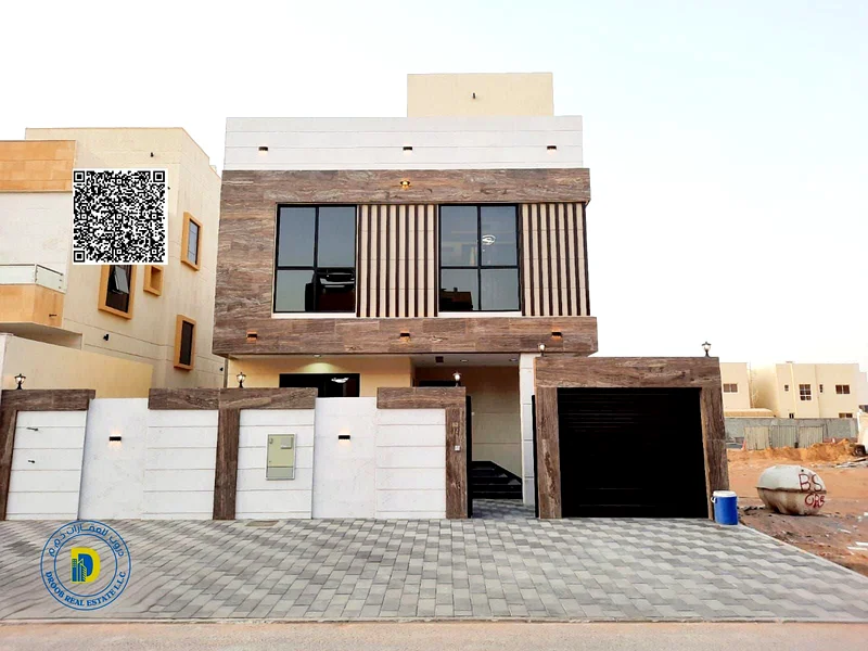 For luxury lovers, a 5-room villa with pool and a roof, including electricity and AC, in Al Yasmeen , bank financing, freehold63895953671426110