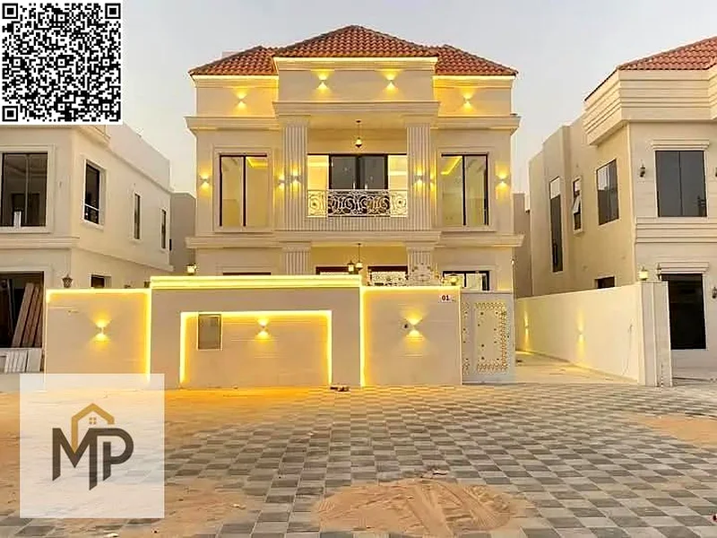 Registration fees included. Own one of the most luxurious villas in Ajman, with a palace design, super deluxe finishes, and personal construction, wit63895278886913110