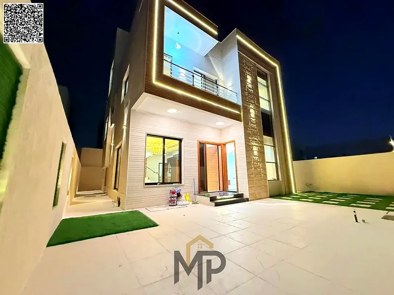 A villa at a price including registration and ownership fees on the main street, ready for occupancy in the most prestigious areas of Ajman, freehold63896286395265113