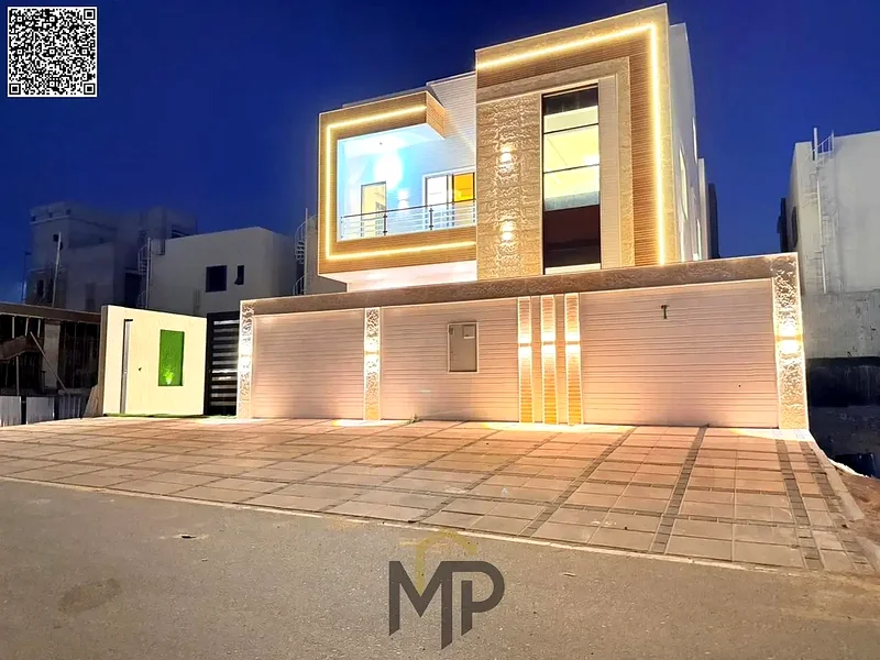 A villa at a price including registration and ownership fees on the main street, ready for occupancy in the most prestigious areas of Ajman, freehold63896286395265111
