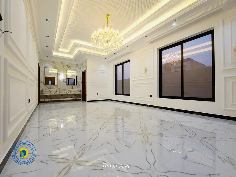 For sale, a classic corner villa, 7 rooms with a roof, in the Al Helio 2 area, super deluxe finishing, freehold , bank financing63895953653505114