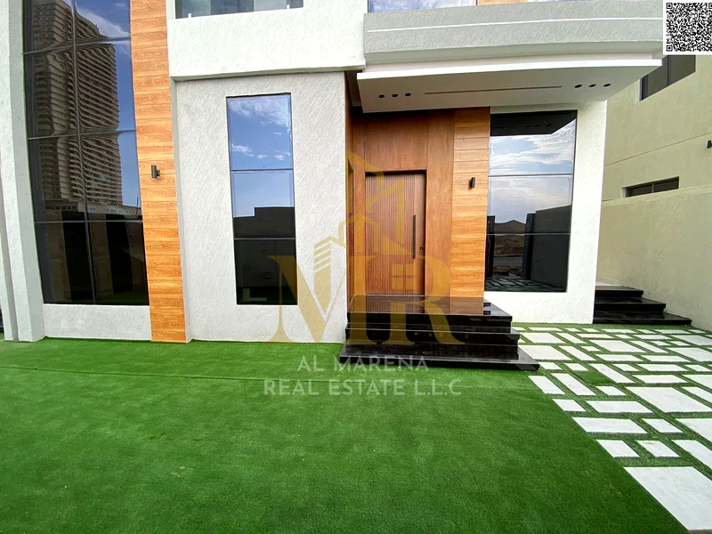 A villa at a price including registration and ownership fees on the main street, ready for occupancy in the most prestigious areas of Ajman, freehold63896405745409112