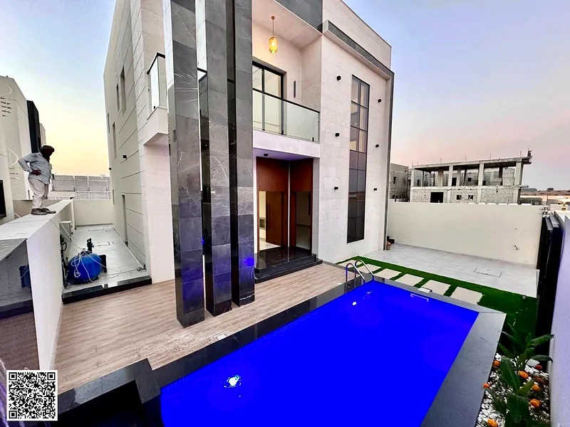 villa for sale / pool /Ajman / al Helio 2 /spacious area 4 master rooms63896286418691110
