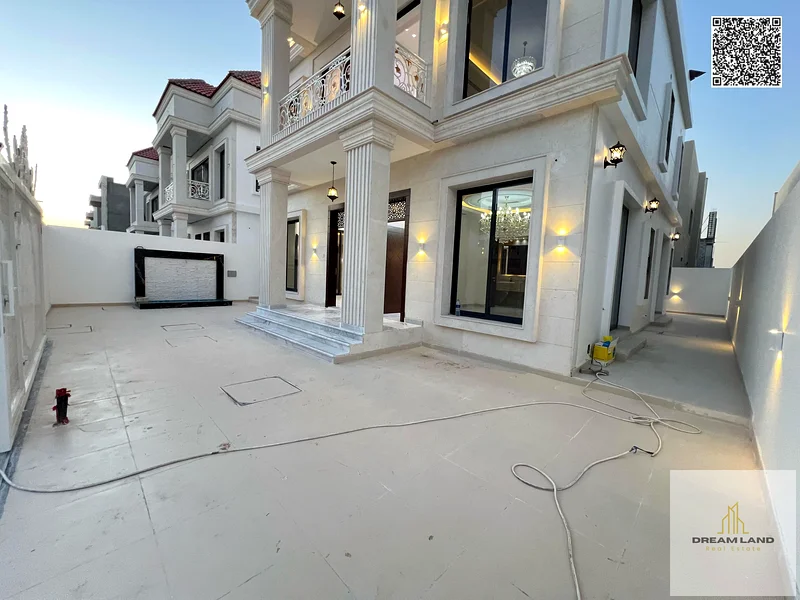 One of the most luxurious villas in Ajman, with a palace design, super deluxe finishing, and personal construction, with freehold ownership.63895418764675111