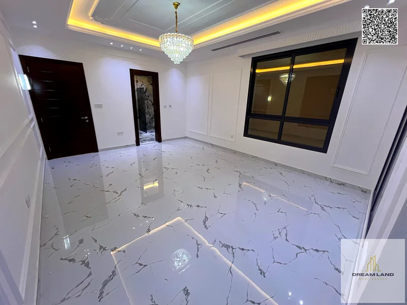 One of the most luxurious villas in Ajman, with a palace design, super deluxe finishing, and personal construction, with freehold ownership.63895418764675114