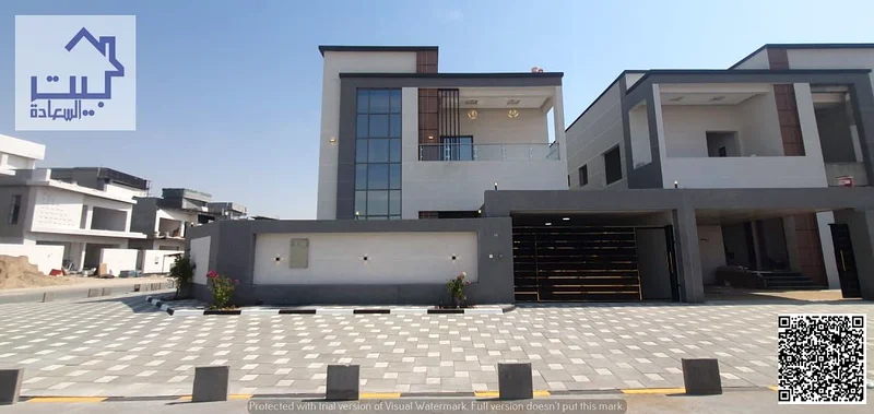 Own a corner villa on two streets for sale in Al Helio 2, next to all services and a wonderful strategic location, upscale, with a distinctive persona63894745791619110