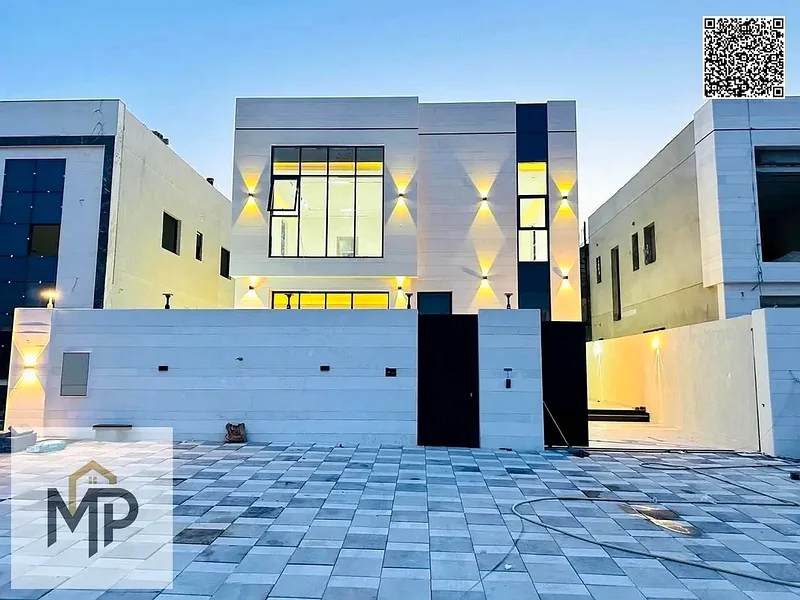 Luxury villa for sale in Al Zahia, Ajman | High-end custom finishing. Your chance to own a distinctive villa, including registration fees.63880619726083110