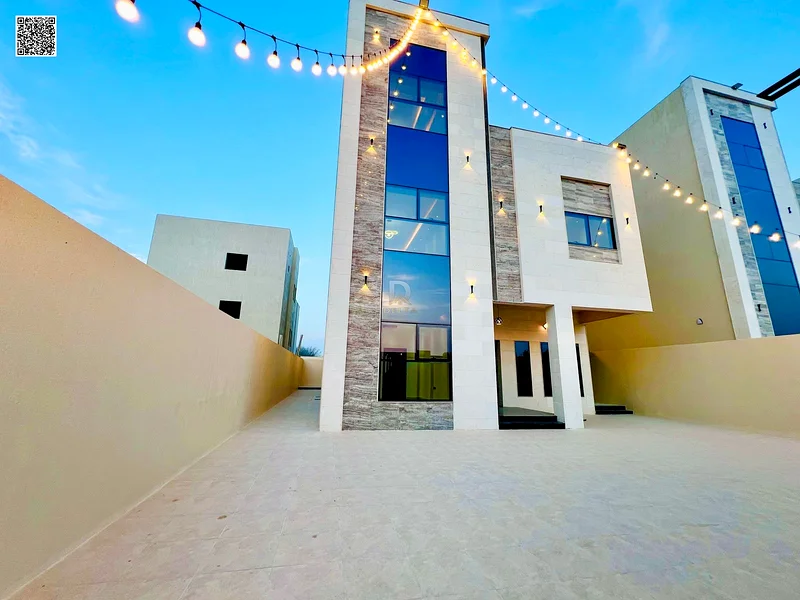 Luxury villa for sale in Al Helio 2 - Ajman, price inclusive of registration fees, freehold for all nationalities | Bank financing63895278849794112