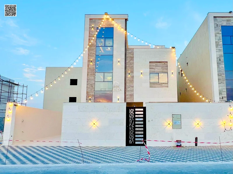 Luxury villa for sale in Al Helio 2 - Ajman, price inclusive of registration fees, freehold for all nationalities | Bank financing63895278849794110
