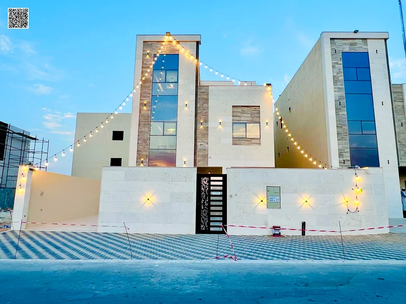 Luxury villa for sale in Al Helio 2 - Ajman, price inclusive of registration fees, freehold for all nationalities | Bank financing63895278849794111
