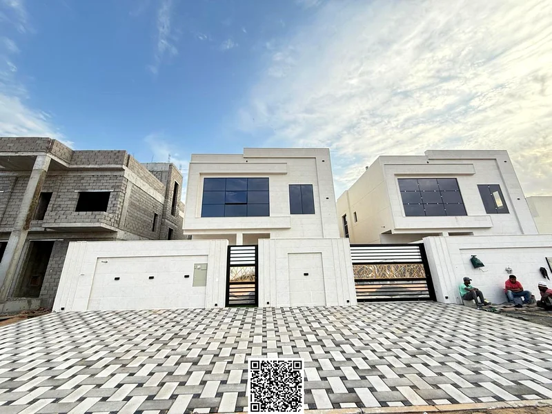 • For sale, a villa, including finishing fees, super deluxe and a large courtyard - close to Sheikh Mohammed bin Zayed Road - freehold for all nationa63897202234243111