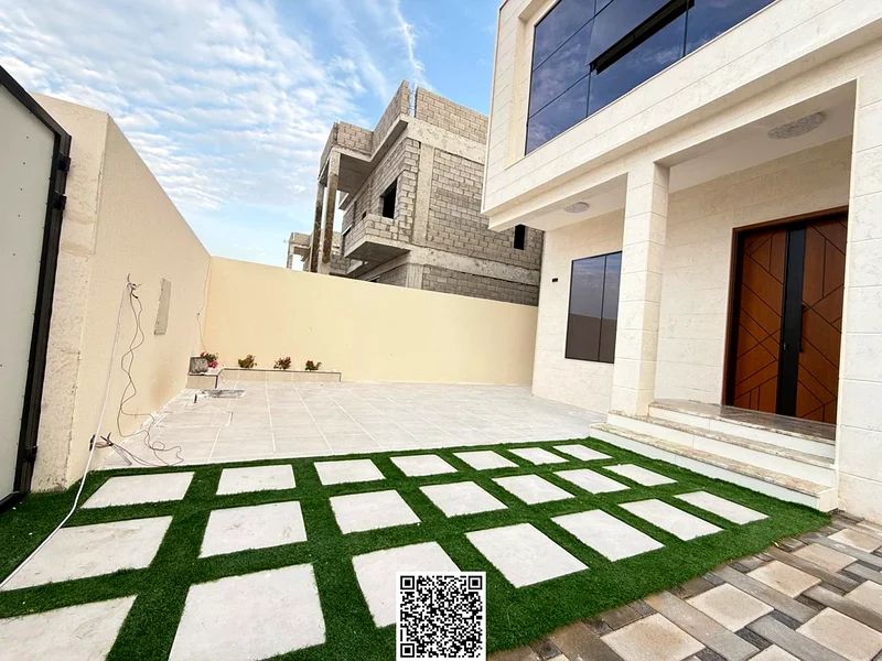 • For sale, a villa, including finishing fees, super deluxe and a large courtyard - close to Sheikh Mohammed bin Zayed Road - freehold for all nationa63897202234243114