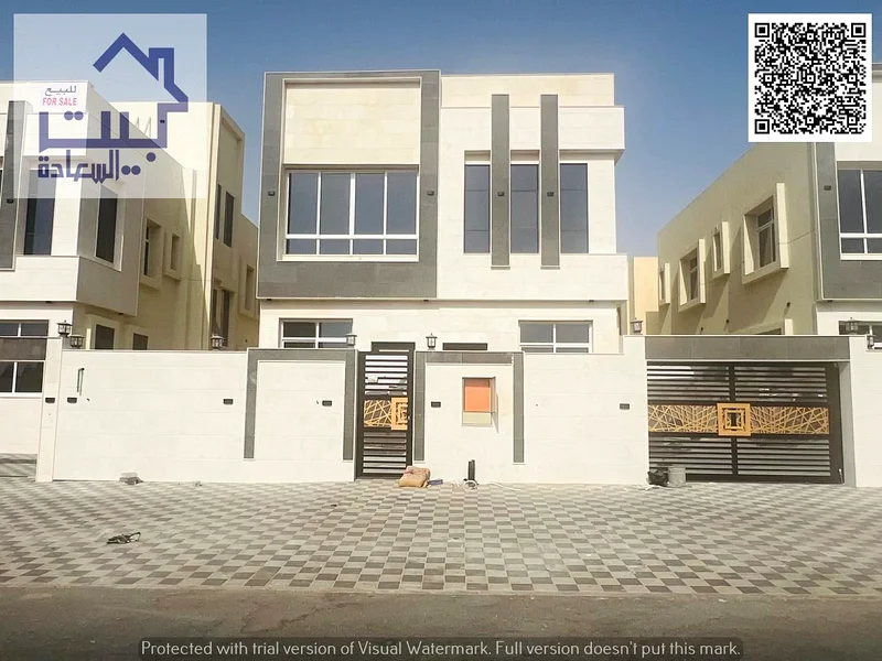 الفيلا الفاخرة التي تحلم بها، بمساحتين طابقين وسقف، وبسعر جذاب، قريبة من المرافق وقريبة من طريق الشيخ محمد بن زايد63894883899137112