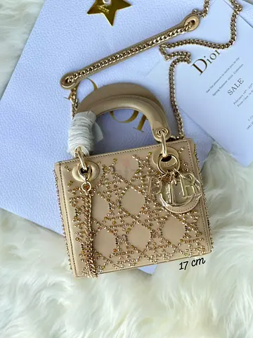 Lady dior womens embellished small handbag