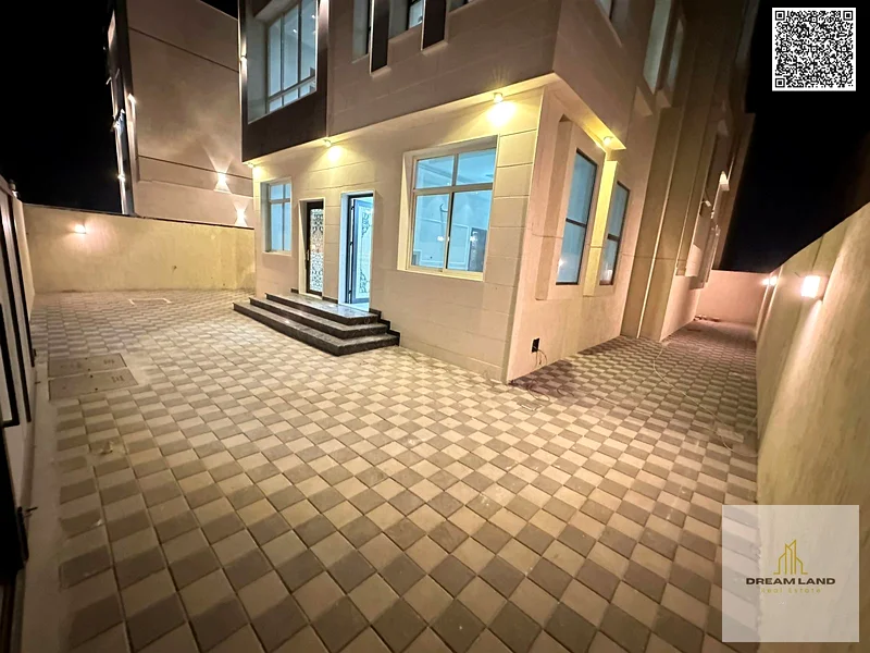 Villa for sale in Ajman, Al Helio area, 5 rooms, majlis, hall, large setback, freehold for all nationalities, cash or bank financing63894883937538111