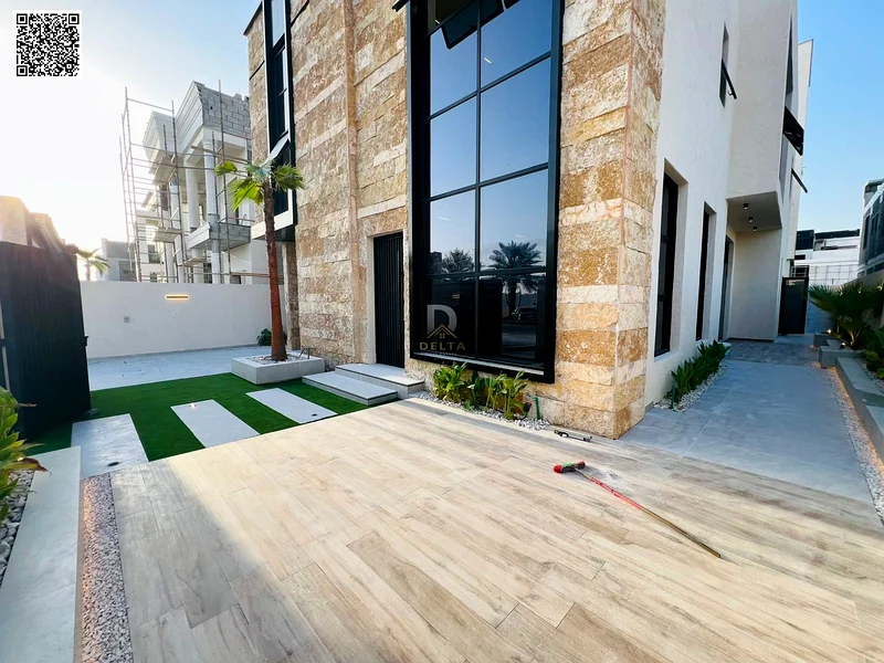 Luxury villa for sale in Al-Aliyah 🏡 5 master bedrooms 🛏️ and smart home system 📲, price includes registration fees 📑, ready for occupancy 🔑.63877480423681112