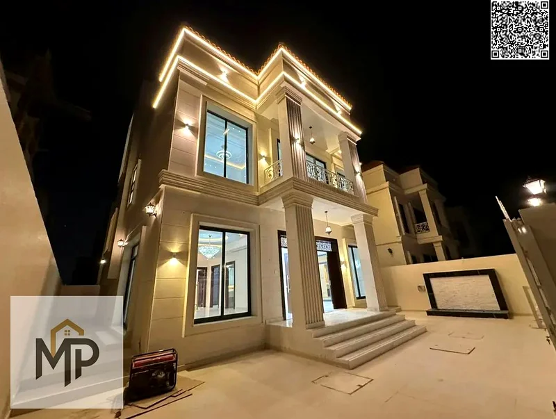 One of the most luxurious villas in Ajman, with a palace design, super deluxe finishing, and personal construction, with freehold ownership.63897086068099112