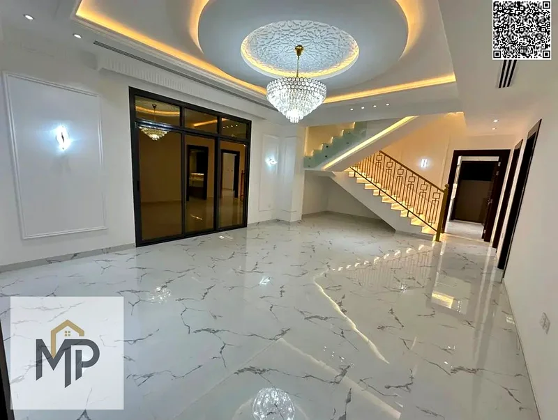 One of the most luxurious villas in Ajman, with a palace design, super deluxe finishing, and personal construction, with freehold ownership.63897086068099113