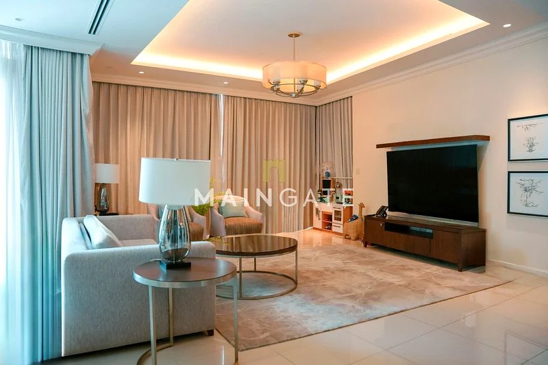 شقة فندقية فاخرة من 3 غرف نوم | إطلالة مذهلة على برج خليفة63799547231618112