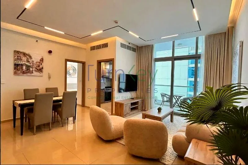 شقة فاخرة من غرفة نوم واحدة | طابق عالي | مفروشة بالكامل"63774025225091110