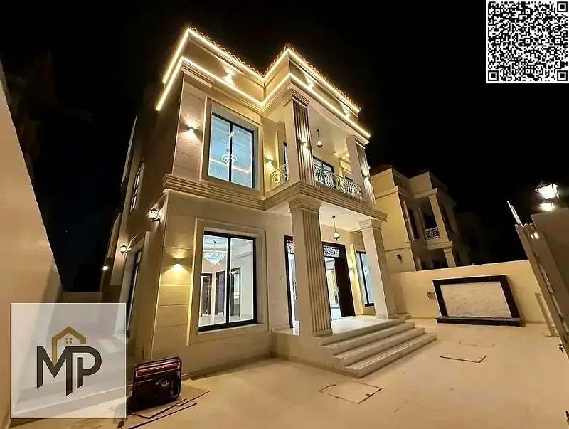 One of the most luxurious villas in Ajman, with a palace design, super deluxe finishes, and personal construction, with freehold ownership.63896736714497111