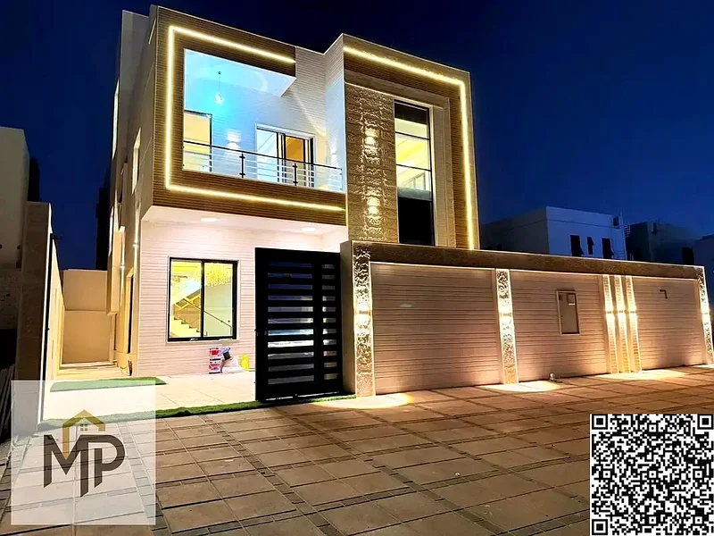 A villa at a price including registration and ownership fees on the main street, ready for occupancy in the most prestigious areas of Ajman, freehold63896405691907112