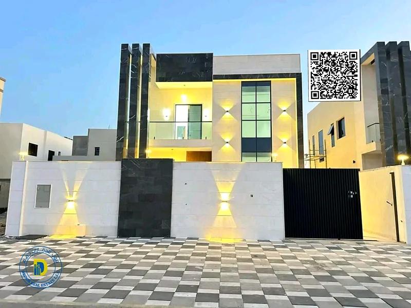 Modern villa, prime location, for sale, Al Helio 2, Ajman, 4 rooms, price includes registration fees63896979601538110