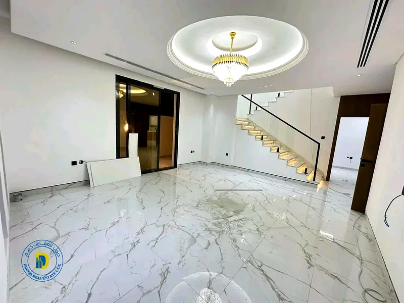 Modern villa, prime location, for sale, Al Helio 2, Ajman, 4 rooms, price includes registration fees63896979601538112