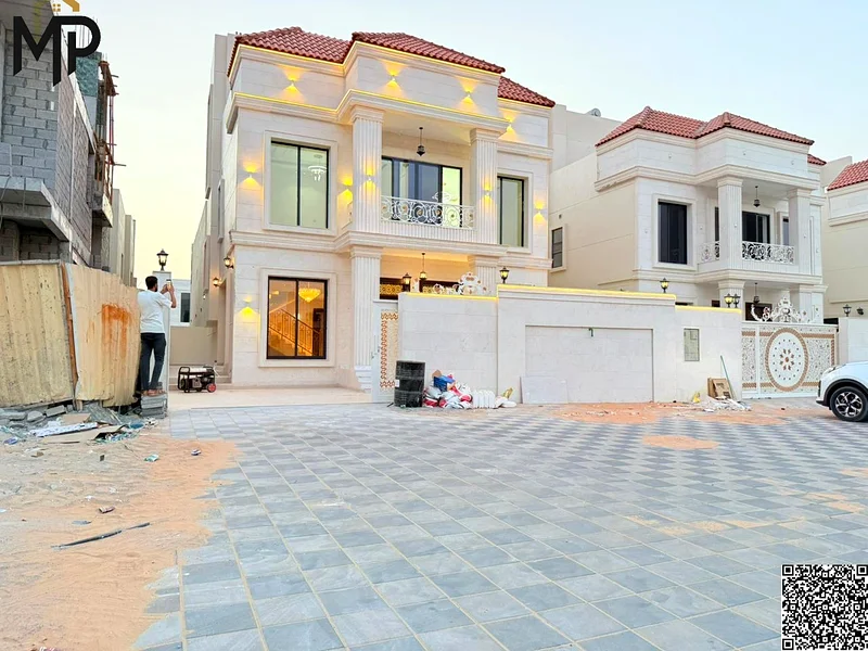 One of the most luxurious villas in Ajman, with a palace design, super deluxe finishing, and personal construction, with freehold ownership.63896979501441112