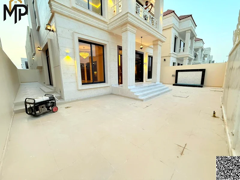 One of the most luxurious villas in Ajman, with a palace design, super deluxe finishing, and personal construction, with freehold ownership.63896979501441114