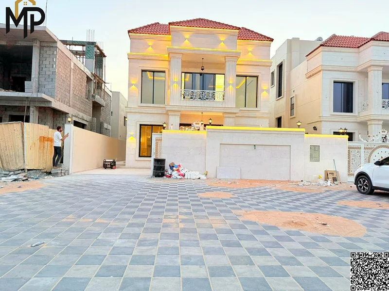 One of the most luxurious villas in Ajman, with a palace design, super deluxe finishing, and personal construction, with freehold ownership.63896979501441110