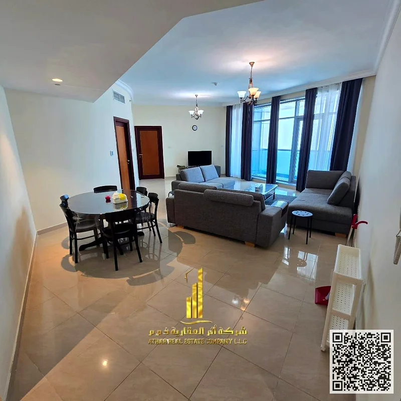 🌊 Luxurious apartment with a charming sea view for annual rent – Residence Towers, Ajman Corniche 🌊63810811039233113