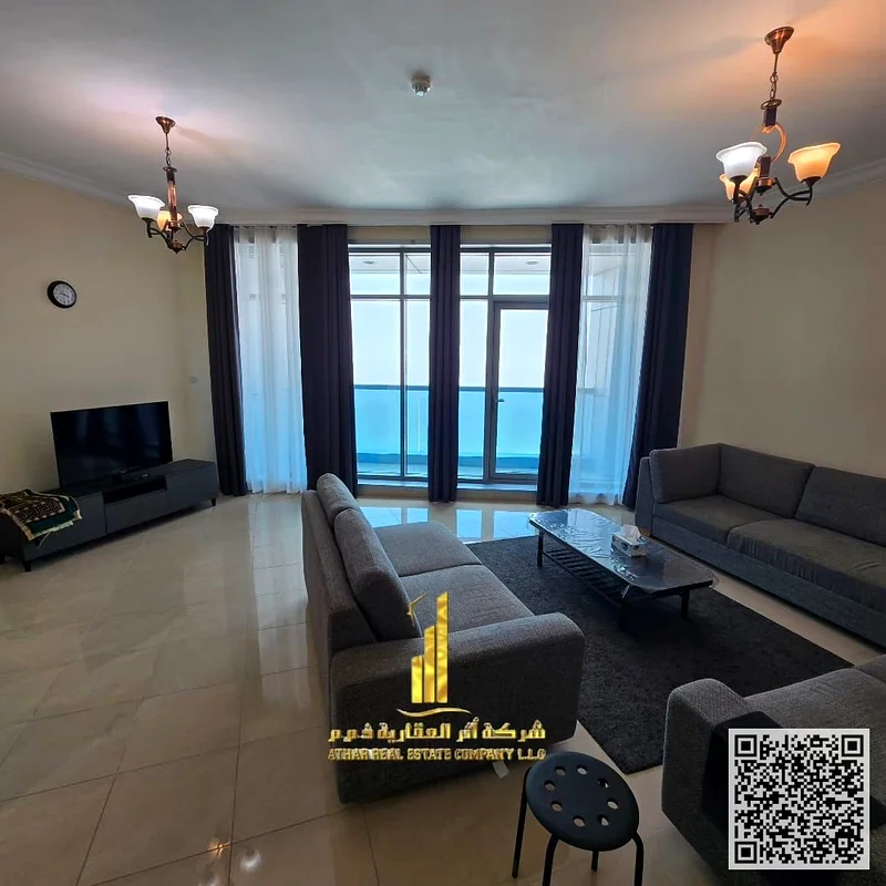 🌊 Luxurious apartment with a charming sea view for annual rent – Residence Towers, Ajman Corniche 🌊63810811039233112