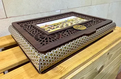 Exquisite Handcrafted Wooden Box with Intricate Design