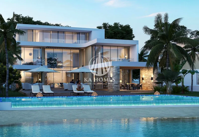 For lovers of luxury and palaces, own a villa from Shoba Real Estate Development on a natural island.63855470886017110