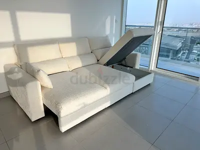 IKEA ESKILSTUNA-L shape sofa bed with storage