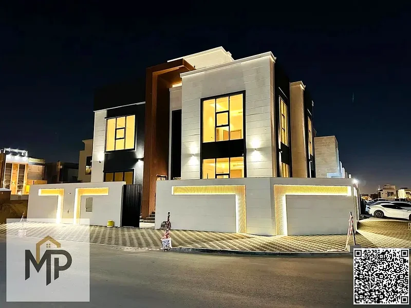 Villa for sale - two floors and a large courtyard - close to Sheikh Mohammed bin Zayed Road - freehold for all nationalities for life63880388991491110
