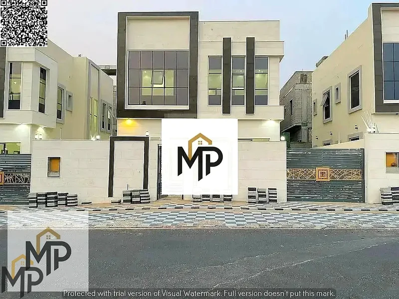 For sale, a villa, including registration and ownership fees, directly opposite the mosque, two floors, stone facade, with the possibility of easy ban63896524472707111