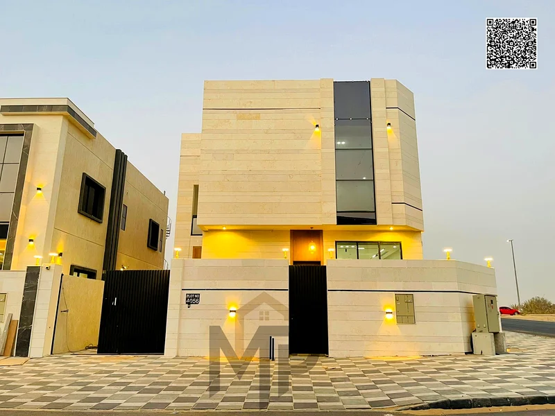 For sale, a corner villa in Al Helio 2 - Ajman, directly from the owner, in a prime location and excellent area. Registration fees included.63896979899137111