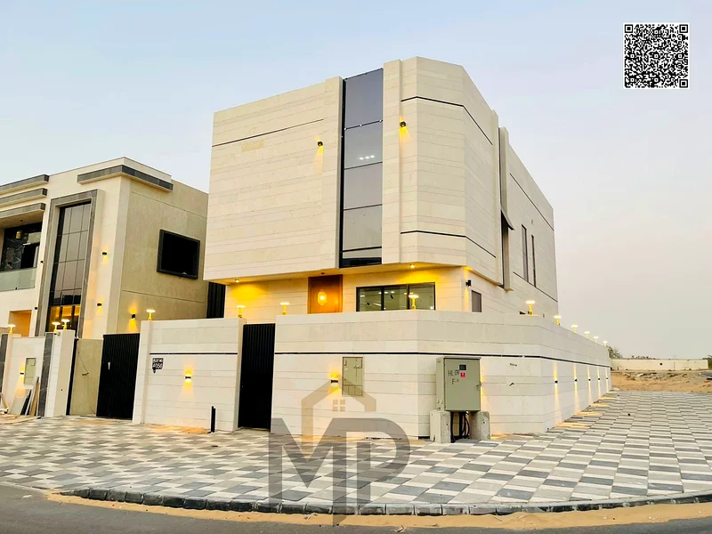 For sale, a corner villa in Al Helio 2 - Ajman, directly from the owner, in a prime location and excellent area. Registration fees included.63896979899137110