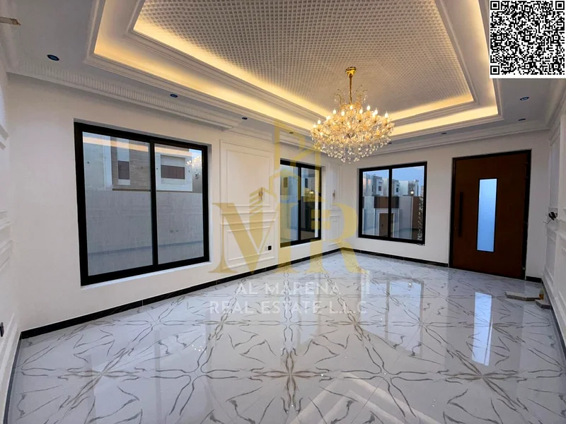 For sale in Al Harba, Ajman, all nationalities, a luxurious corner villa, located in Al Helio 2, including registration and ownership fees, two floors63896181656449114