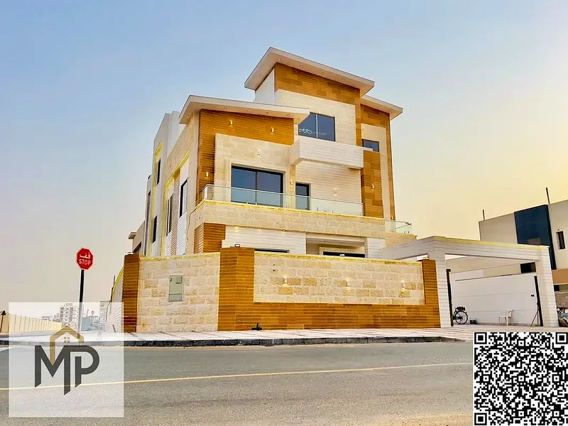 Palace for sale in Al Bahia area, 7 rooms, hall, 2 floors and a roof, at a very special price, including registration and ownership fees63880389156609110