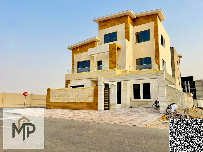 Palace for sale in Al Bahia area, 7 rooms, hall, 2 floors and a roof, at a very special price, including registration and ownership fees63880389156609112