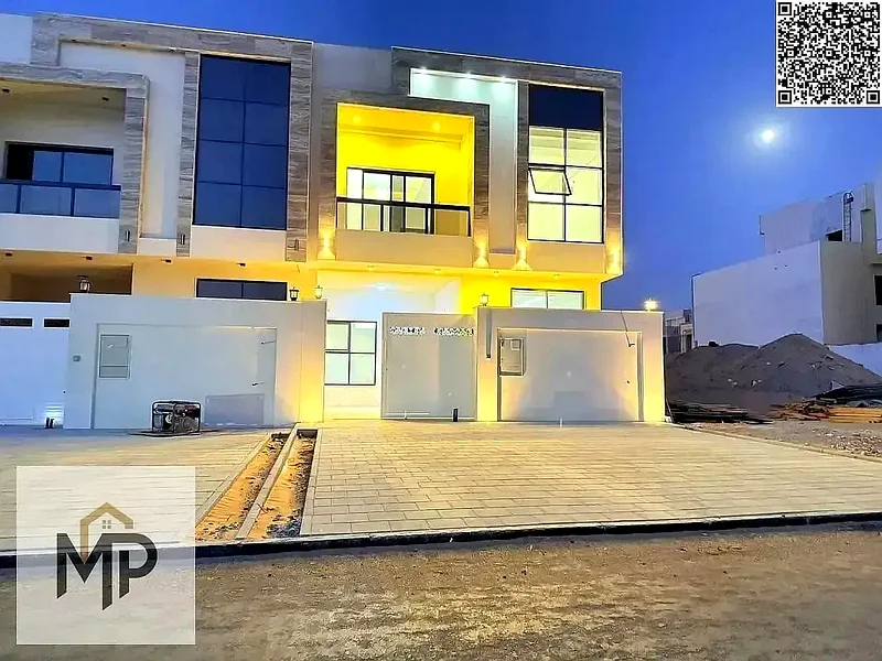 Golden opportunity to own a villa in Al Helio 2 - Ajman | 2 floors + roof | 5 rooms | For 1,230,000 dirhams, including registration63896524443651111