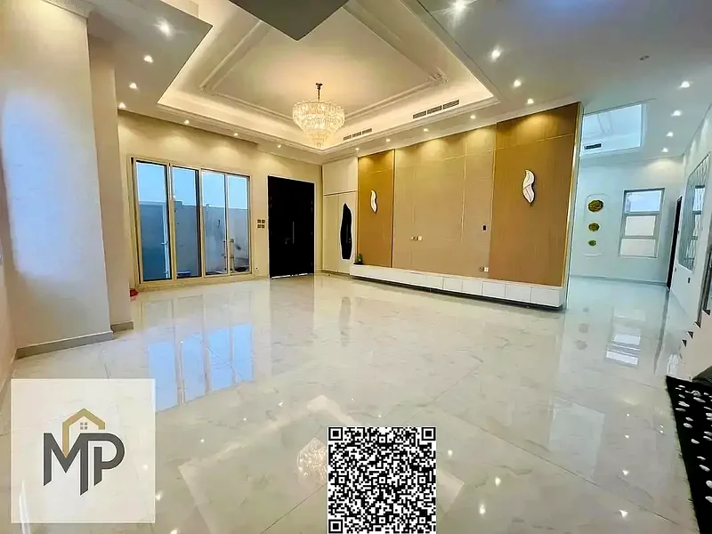 For sale - luxurious corner villa with stone finish and two facades | Elegant design and prime location in Ajman, including registration fees63871901470723114