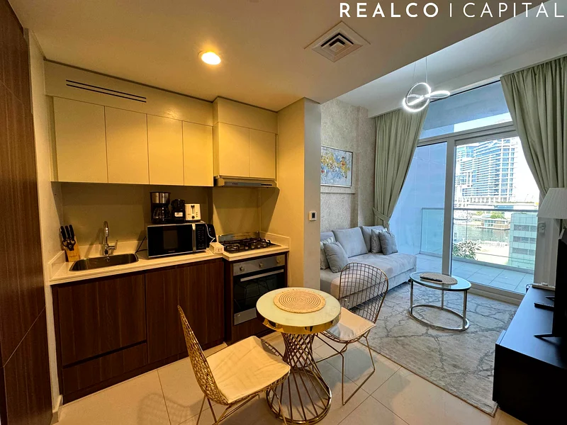 1-BHK | مفروشة بالكامل | إطلالة على الحديقة والقناة |63792669950337110