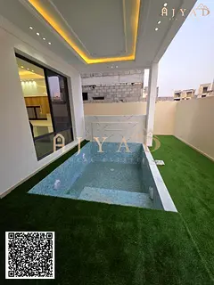 Luxury 6 Master Bedrooms Villa for Sale in Al Zahia | Swimming Pool &amp; Stone Facade