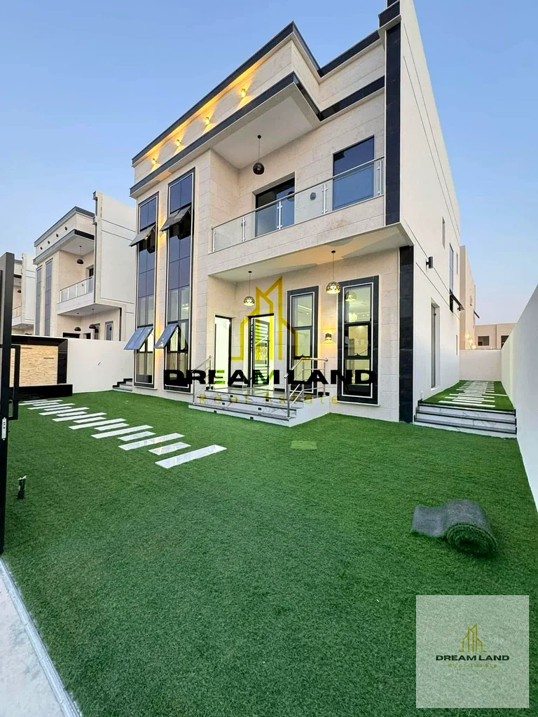 A villa at a price including registration and ownership fees on the main street, ready for occupancy in the most prestigious areas of Ajman, freehold63896629388162111