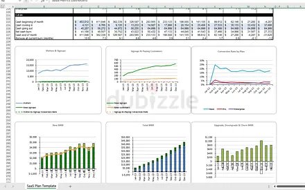 Overview of a Micro SaaS Metric Dashboard