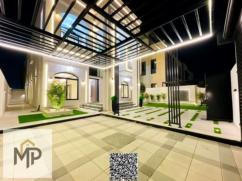 أفضل الفيلات الفاخرة للبيع بتصميم كلاسيكي، حديقة كبيرة، سقف، 5 غرف ماستر، بدون رسوم خدمة، وتملك حر لجميع الجنسيات63880835290241113